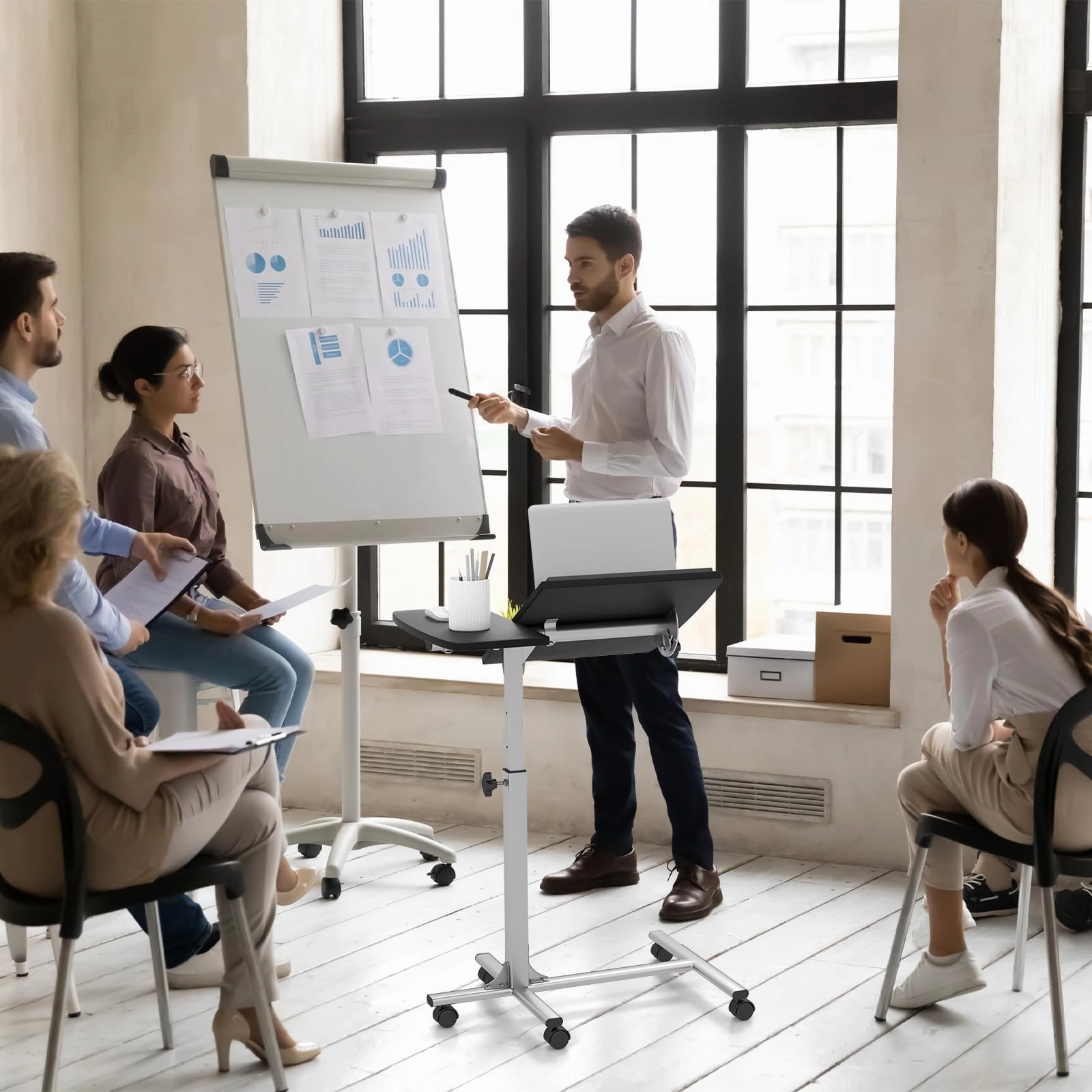 Giantex Mobile Standing Desk