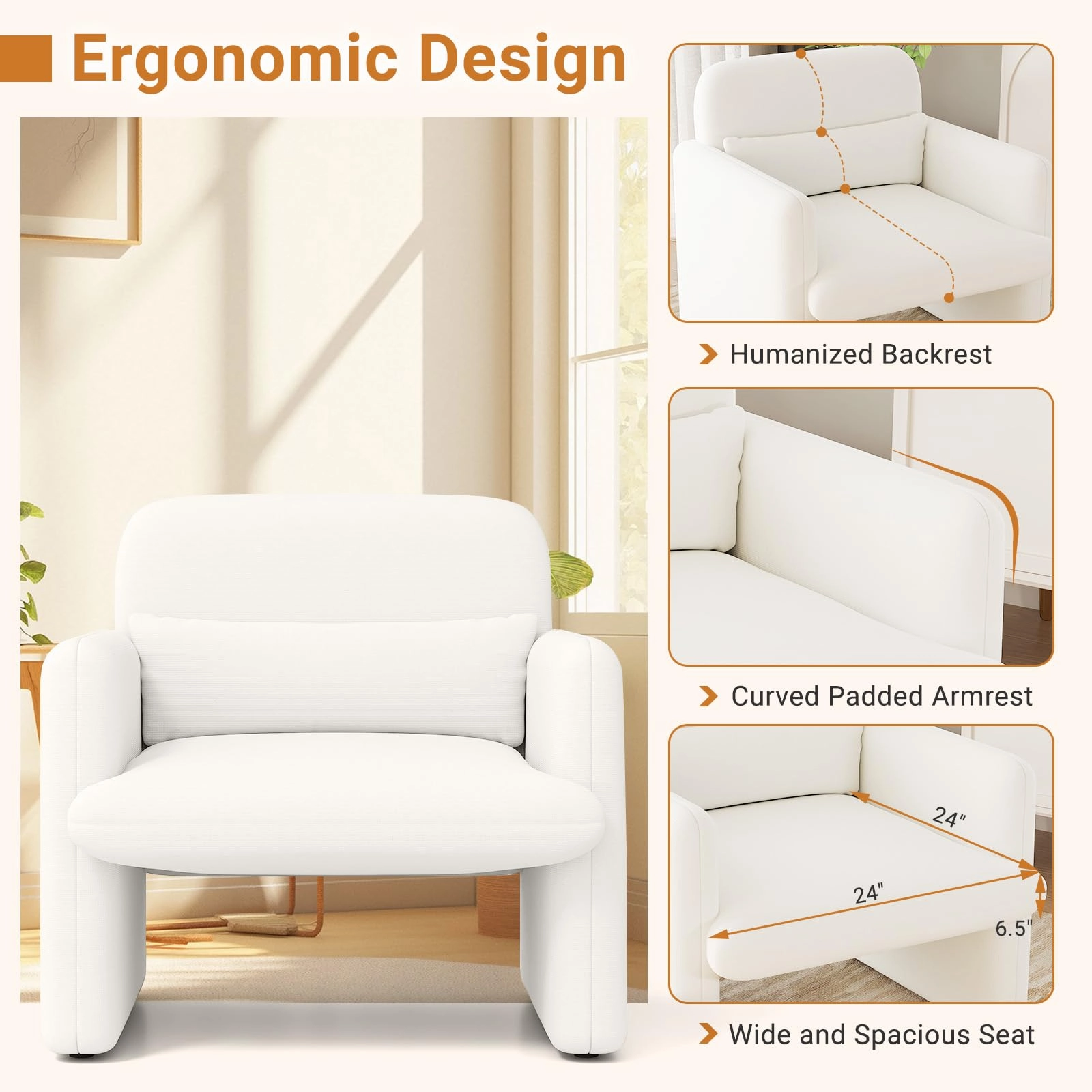 Giantex Modern Accent Chair