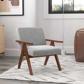 Giantex Modern Accent Chair, Linen Fabric Armchair with Solid Acacia Wood Frame, Soft Padded Cushion sectional sofa, corner couch