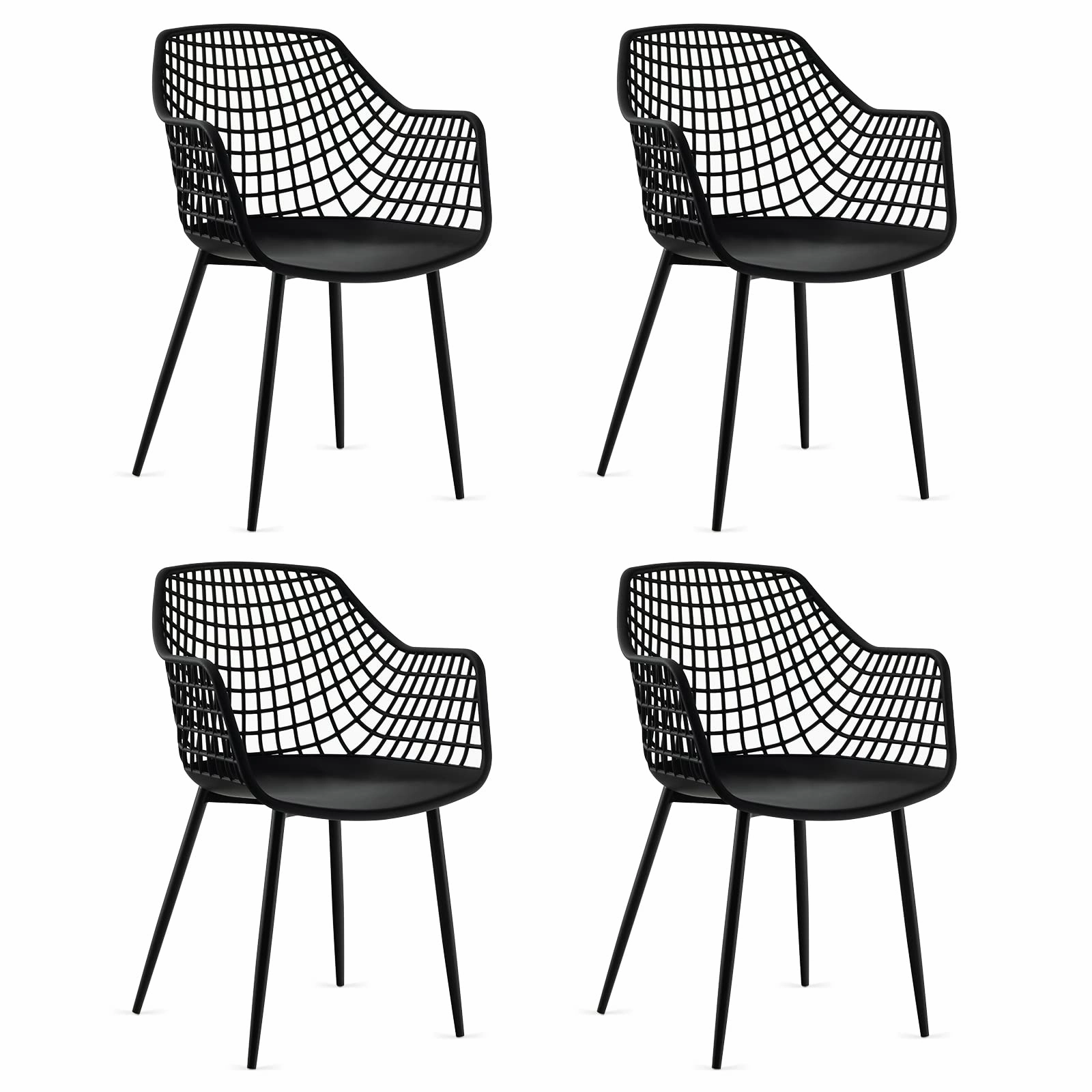 Giantex Modern Dining Chairs Set kitchen towel, placemats