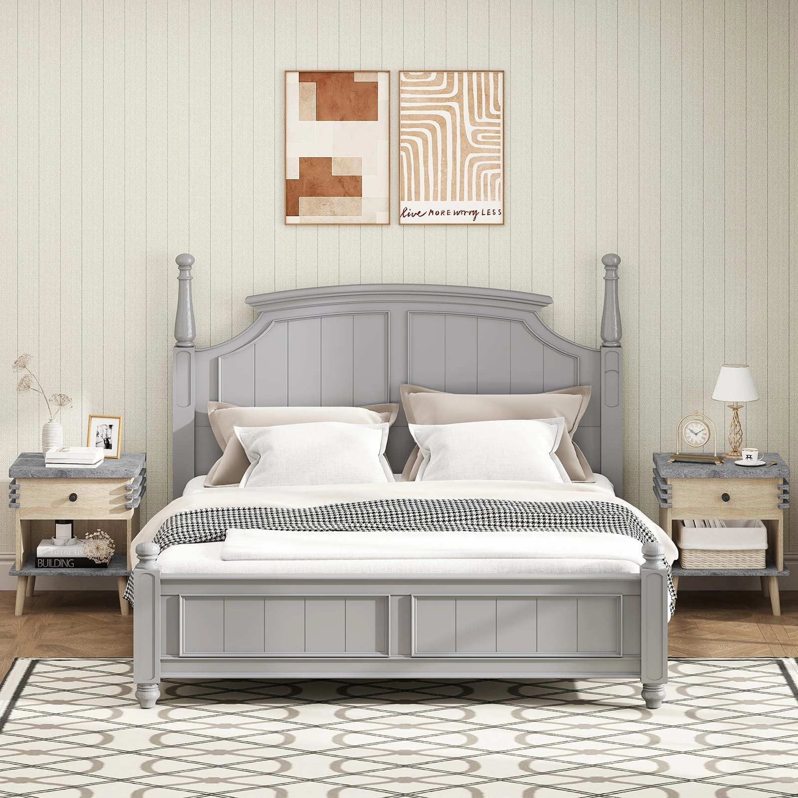 Giantex Modern Nightstand Set of 1/2