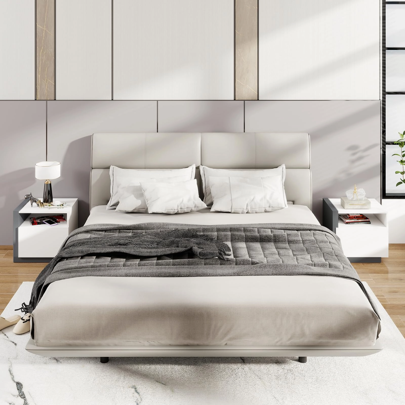 Giantex Modern Nightstand with Drawer