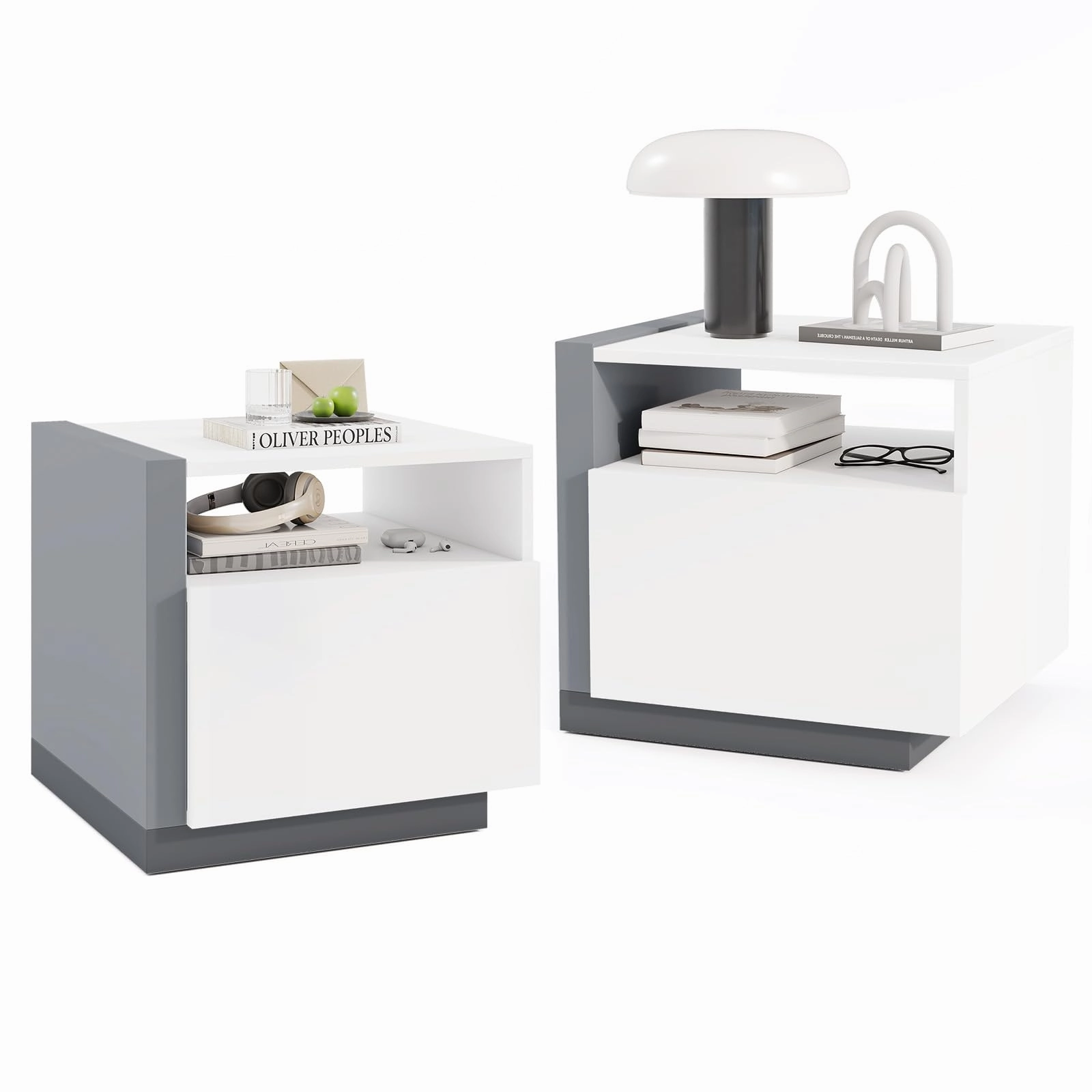 Giantex Modern Nightstand with Drawer