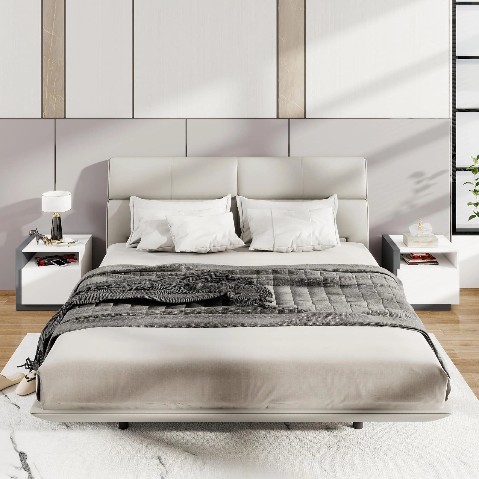 Giantex Modern Nightstand with Drawer