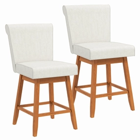 Giantex Modern Upholstered Bar Stools Set kitchen towel, placemats