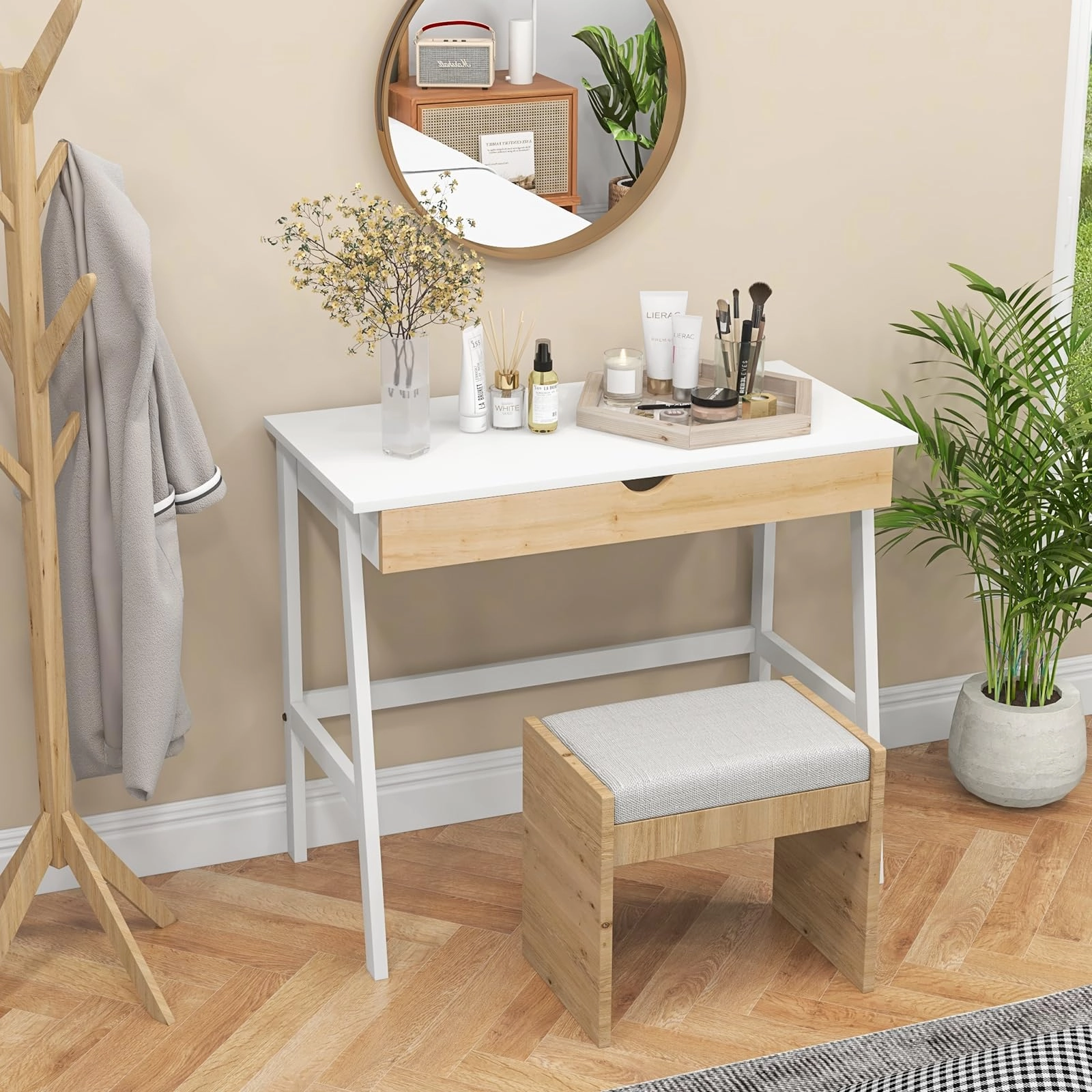 Giantex Modern Writing Desk with Drawer