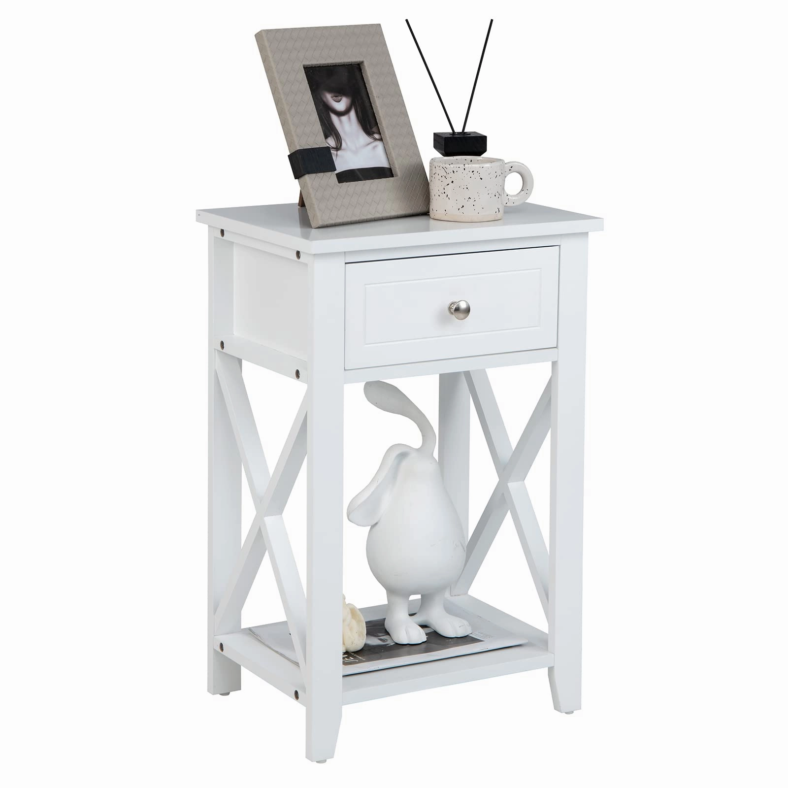 Giantex Modern X-Design Nightstand