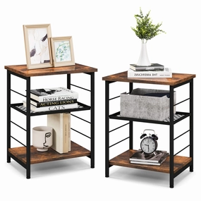 Giantex Nightstand Set entry bench, mudroom storage