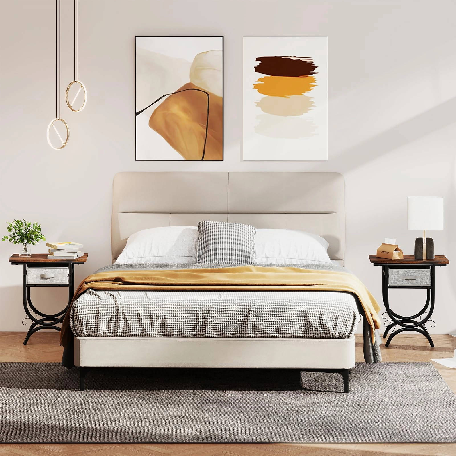 Giantex Nightstand Set of 1/2