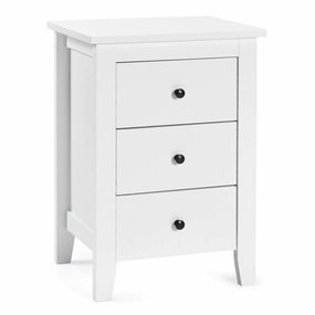Giantex Nightstand W/ 3 Drawers Large Storage Space, Solid Structure and Stable Frame (1) office chair, ergonomic chair