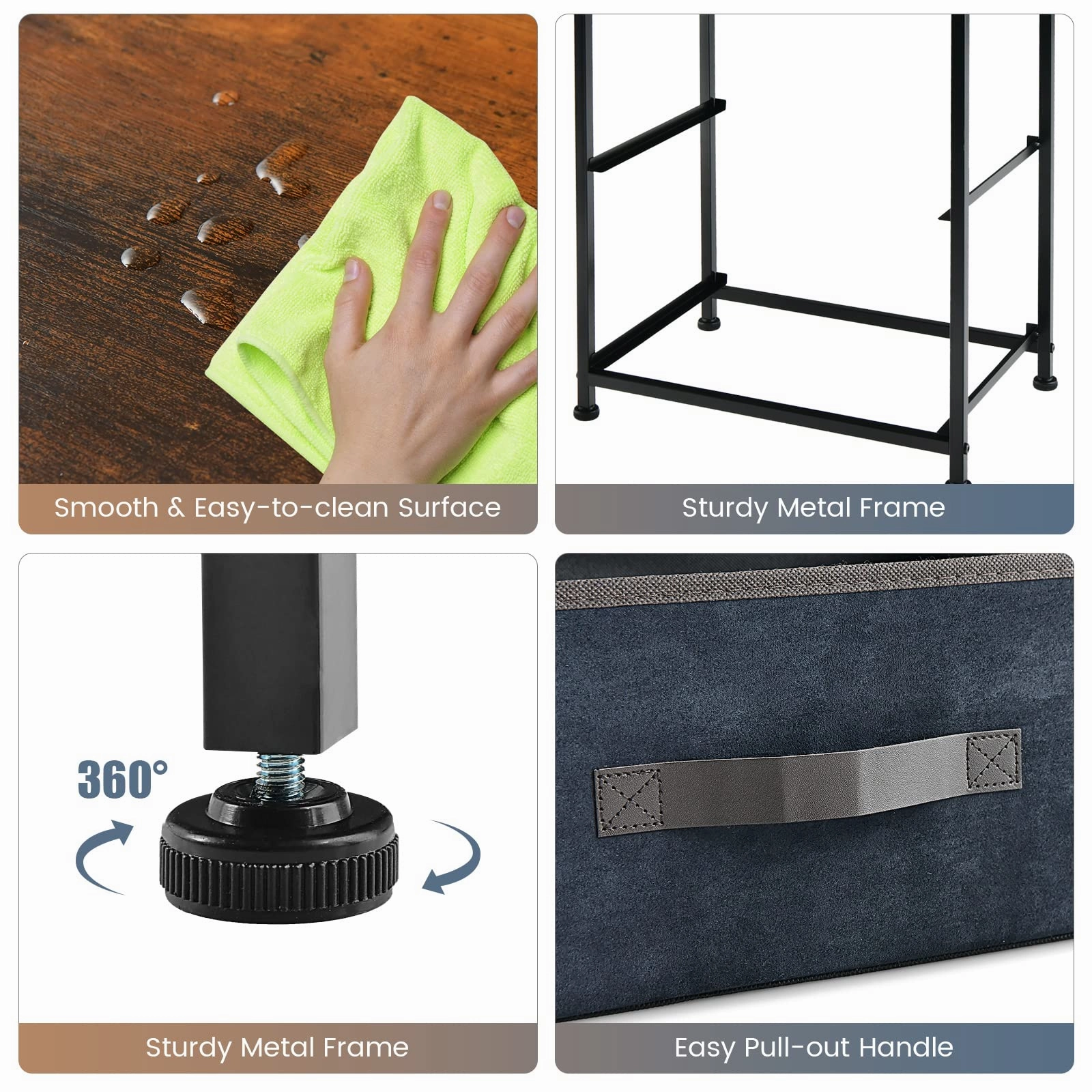 Giantex Nightstand with 2 Drawers