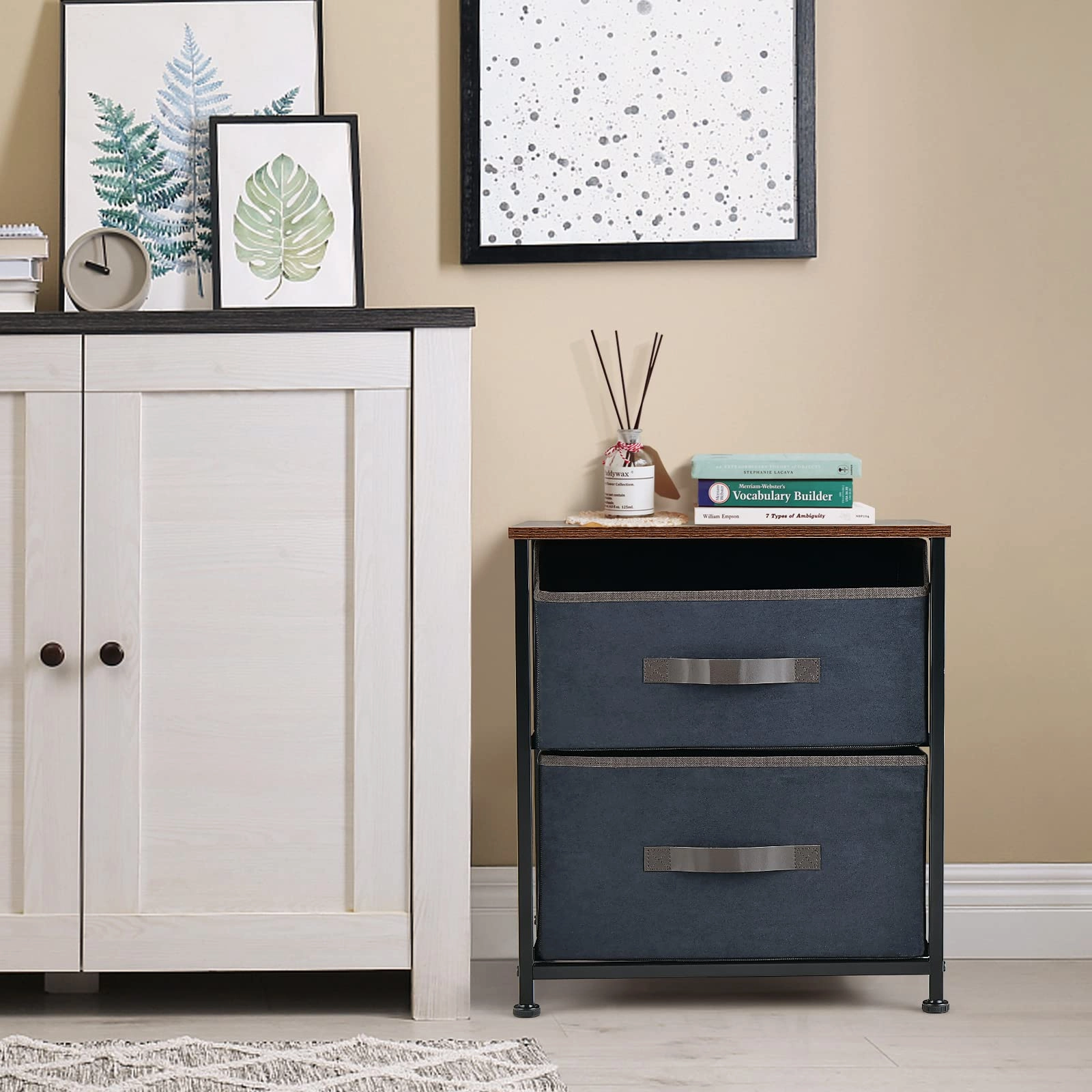 Giantex Nightstand with 2 Drawers