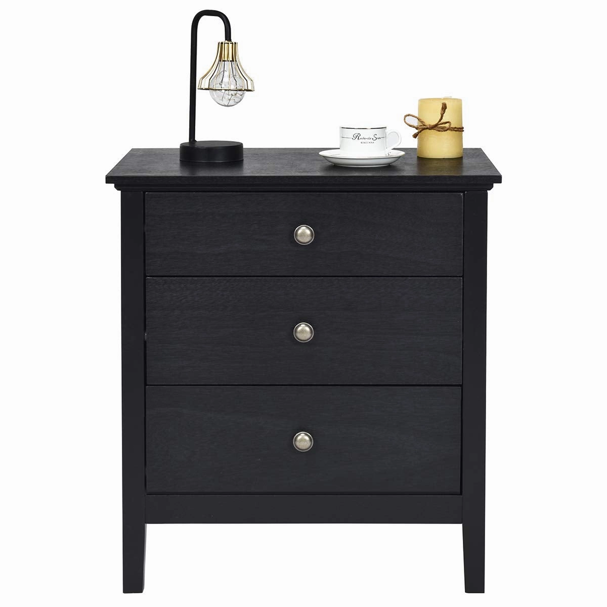 Giantex Nightstand with Drawers Solid Structure Side Table for Storage Bedroom office chair, ergonomic chair
