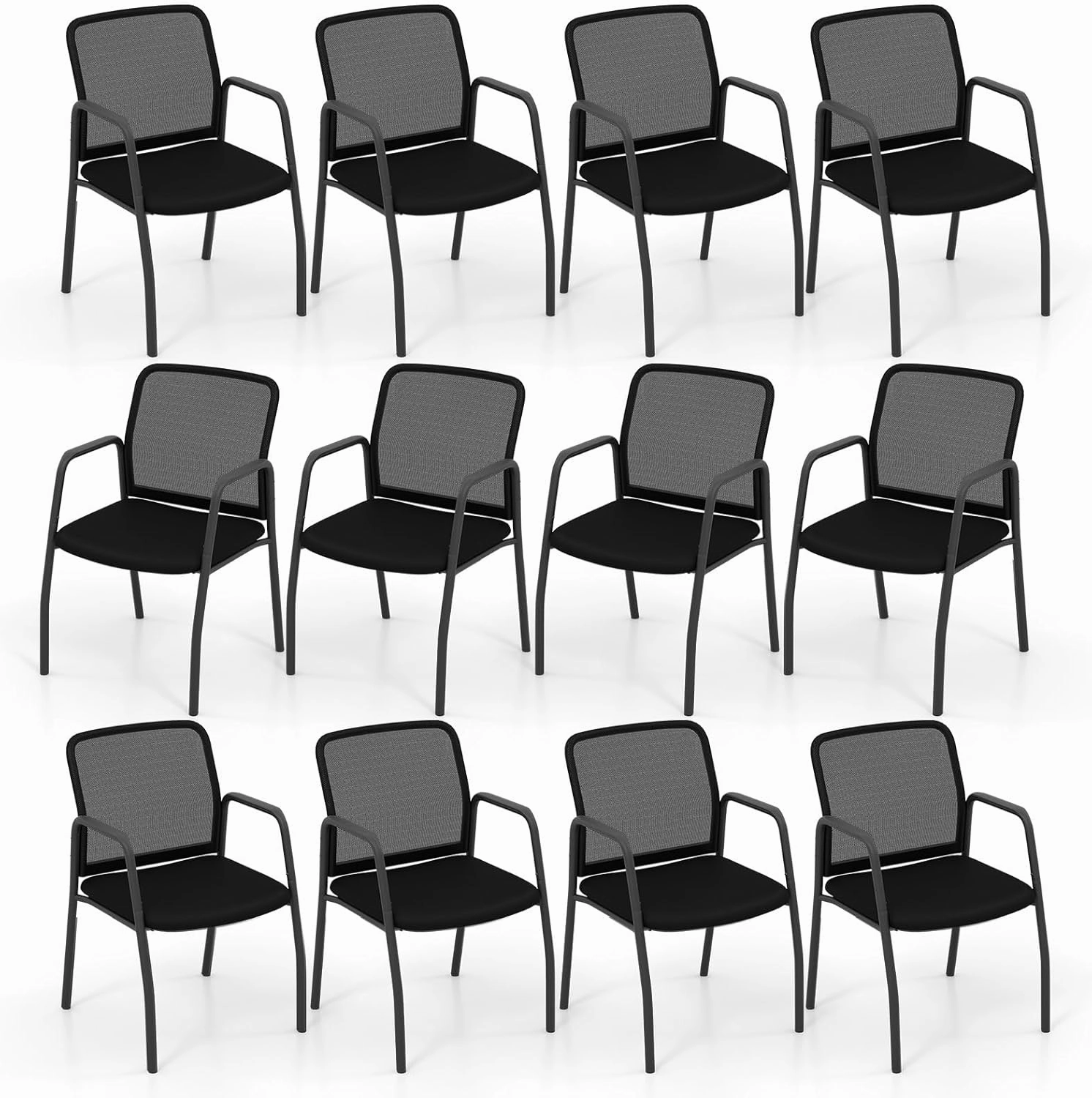 Giantex Office Guest Chair, Waiting Room Chairs with Mesh Back