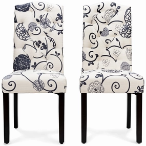 Giantex Parsons Chairs, Uphostered Kitchen Dining Chairs w/Wood Legs kitchen towel, placemats