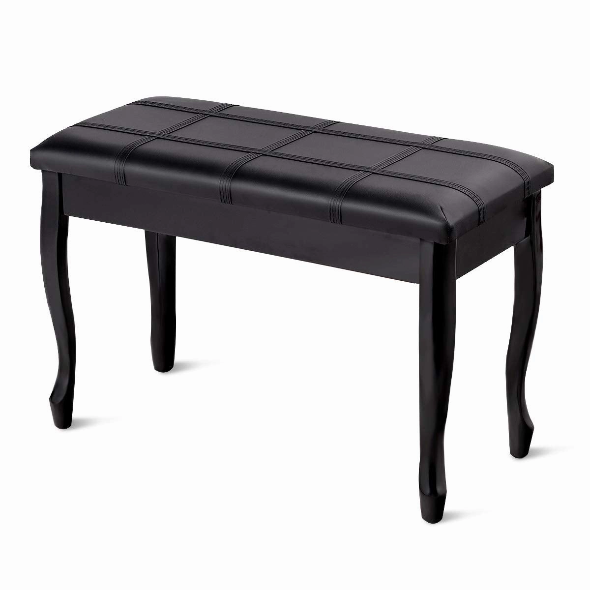 Giantex Piano Bench PU Leather W/Padded Cushion and Music Storage armless chair, modern chair