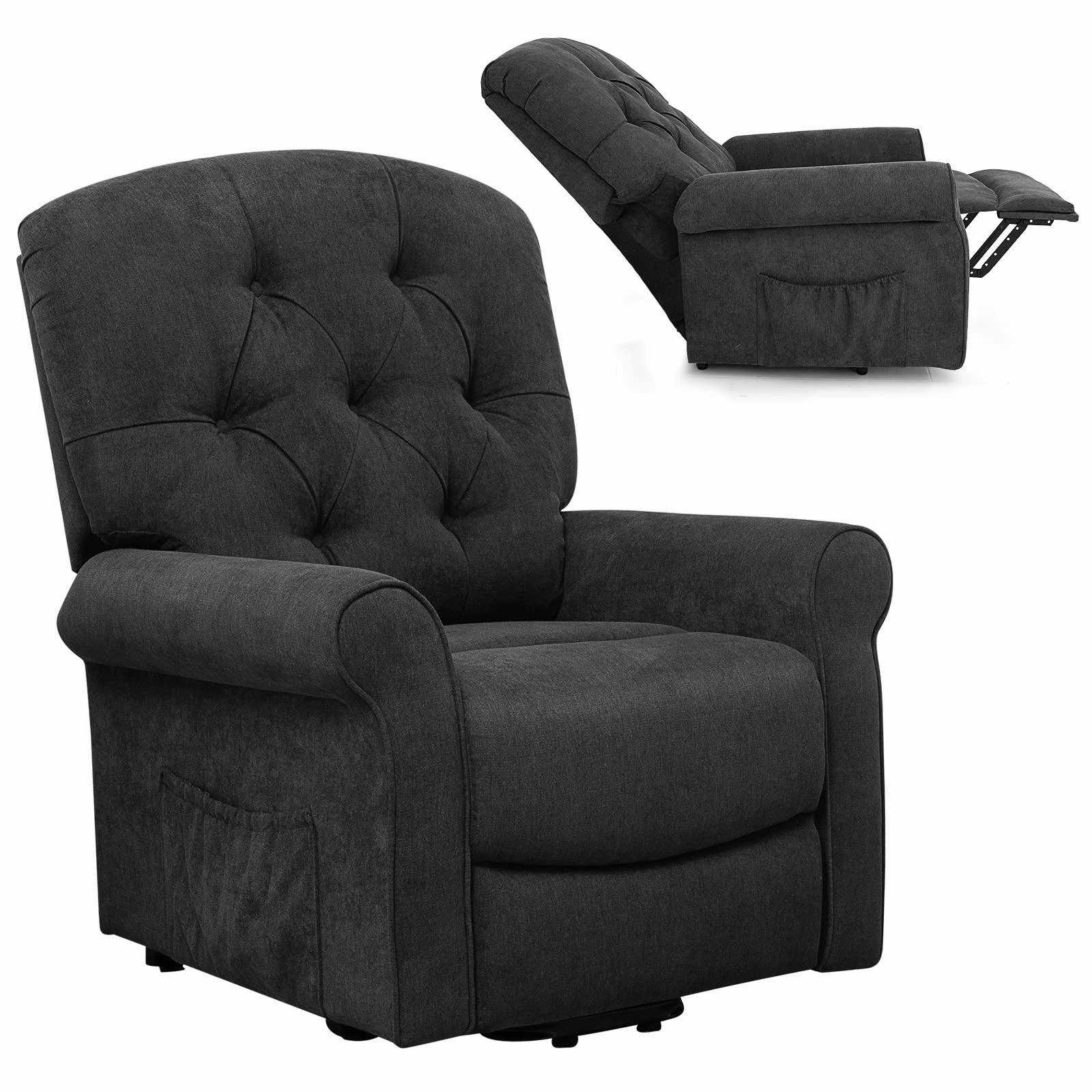 Giantex Power Lift Chair Electric Recliner for Elderly, Adjustable Backrest Footrest