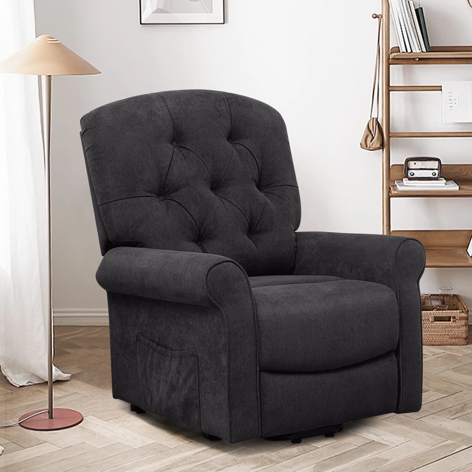 Giantex Power Lift Chair Electric Recliner for Elderly, Adjustable Backrest Footrest