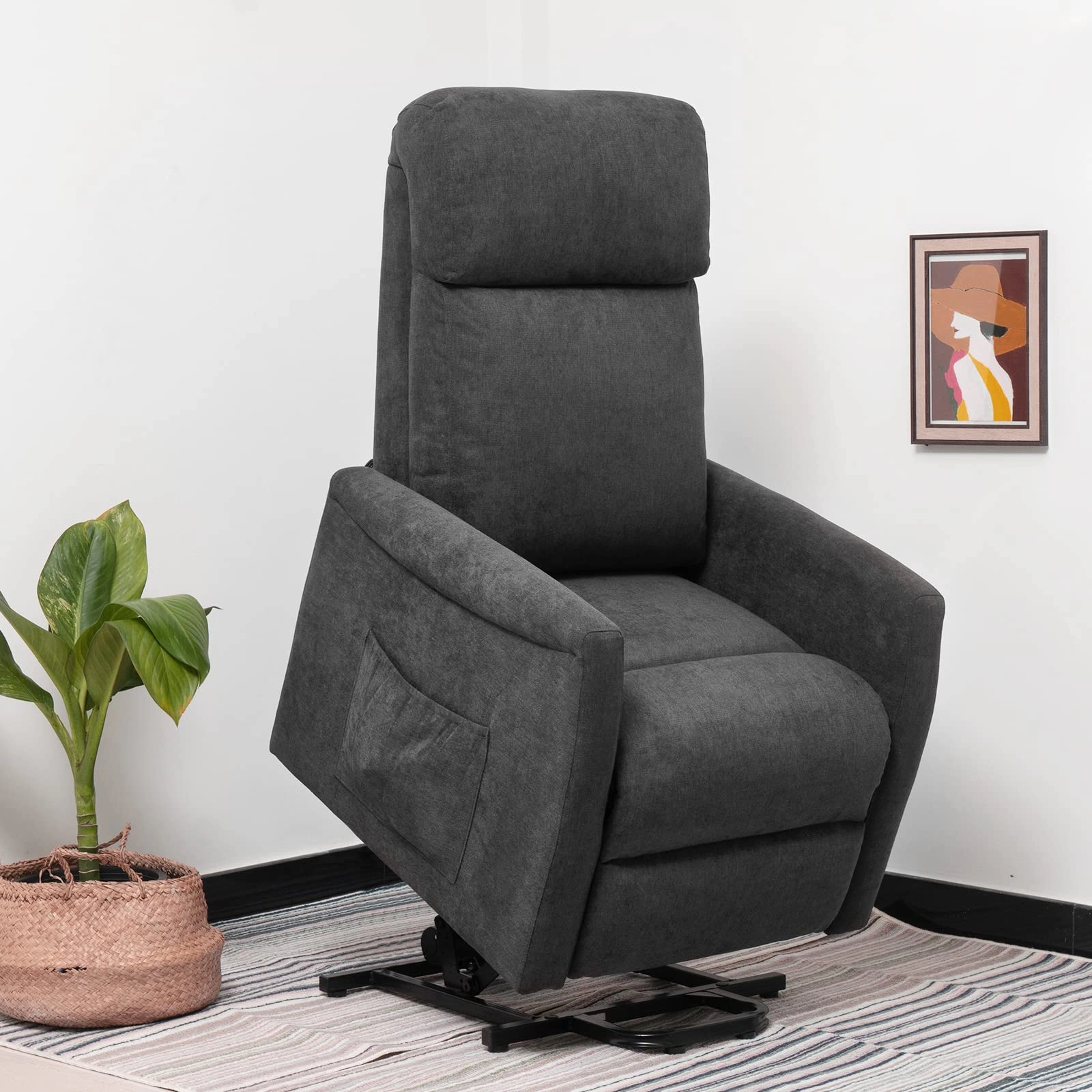 Giantex Power Lift Recliner Chair for Elderly, Ergonomic Lounge Chair