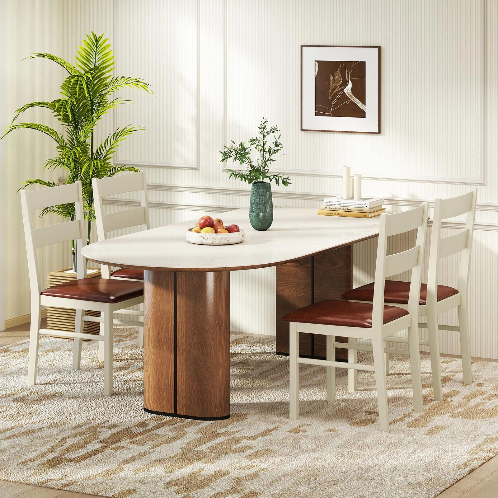 Giantex PU Leather Upholstered Kitchen Chair