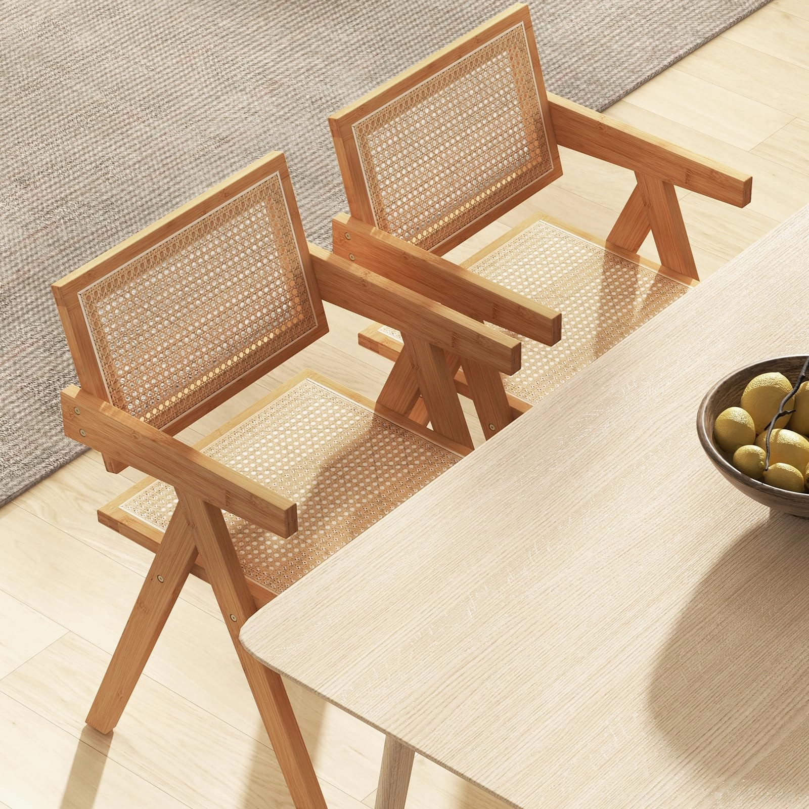 Giantex Rattan Accent Chair Set of 2