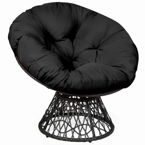 Giantex Rattan Round Papasan Chair recliner chair, sleeper chair