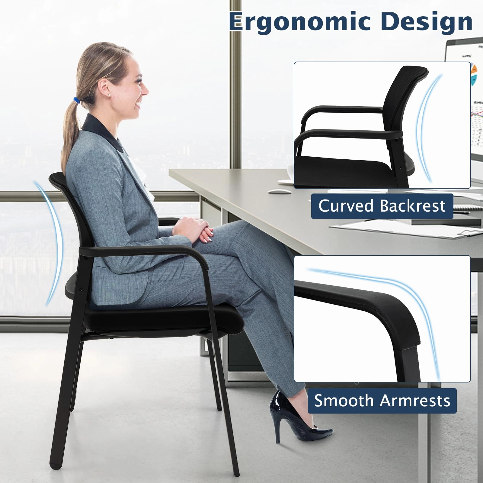 Giantex Reception Room Chair Set