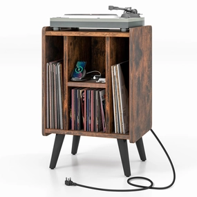 Giantex Record Player Stand, Turntable Stand with Charging Station office chair, ergonomic chair