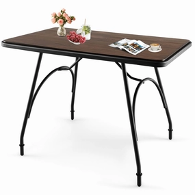 Giantex Rectangular Dining Table - Industrial Kitchen Table kitchen towel, placemats