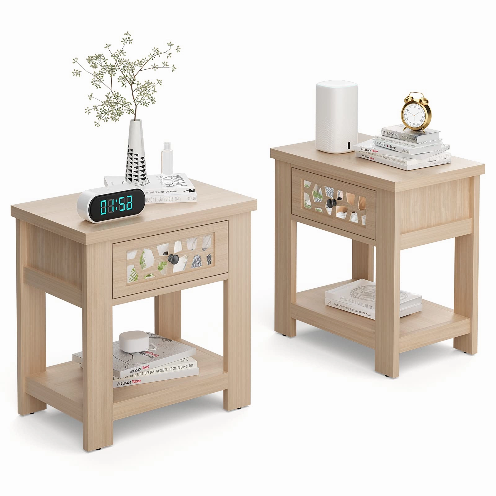 Giantex Retro End Table