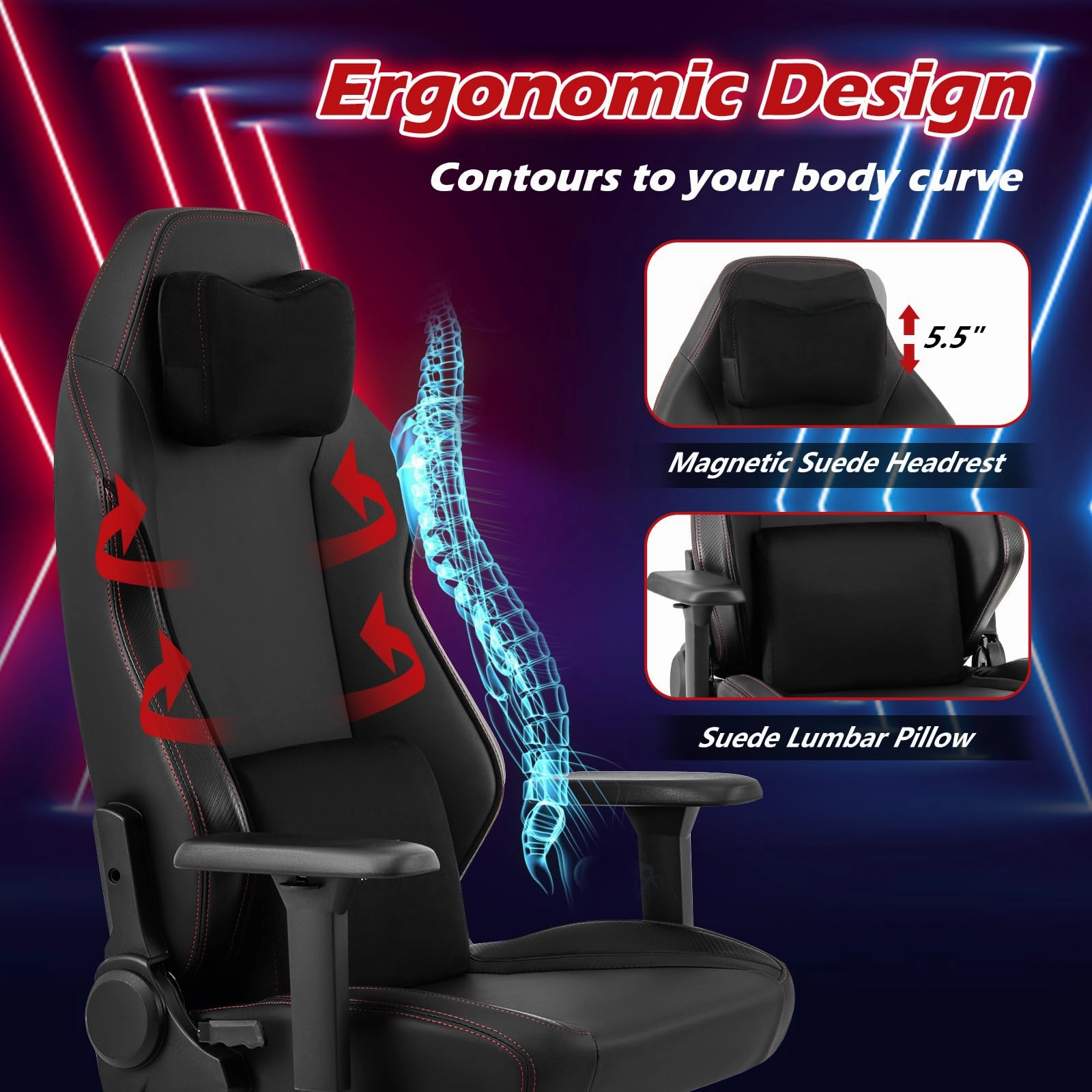 Giantex Ribbed Office Chair