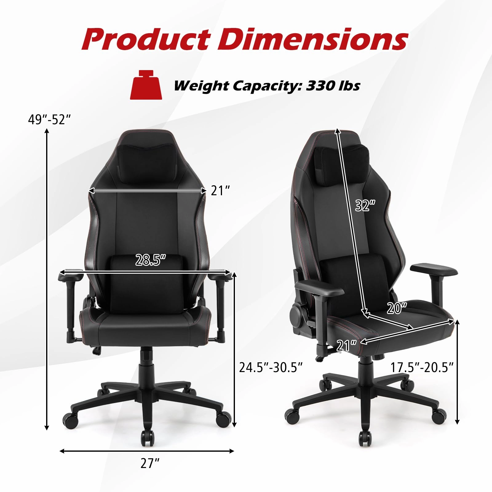 Giantex Ribbed Office Chair