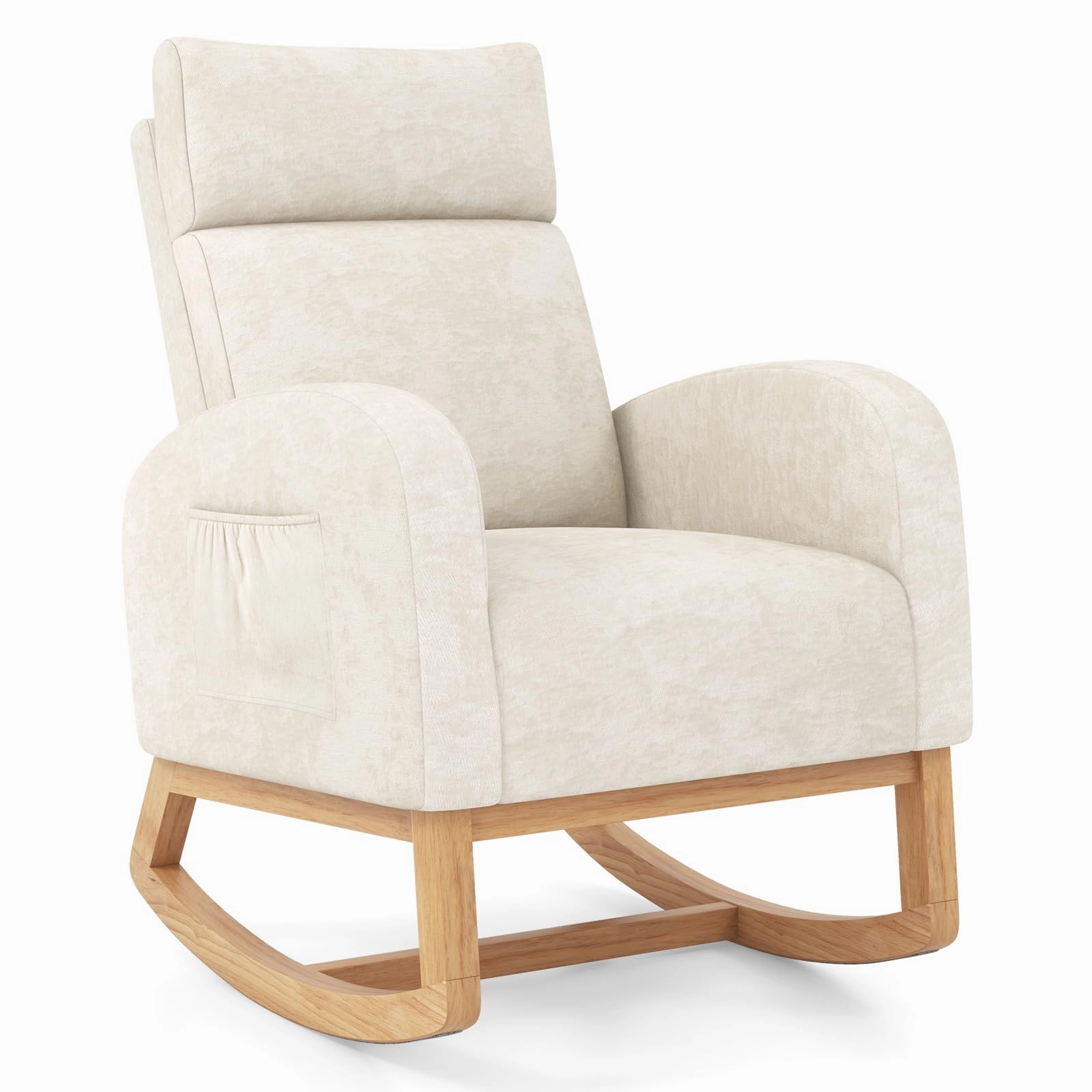 Giantex Rocking Chair Nursery for Living Room recliner chair, sleeper chair