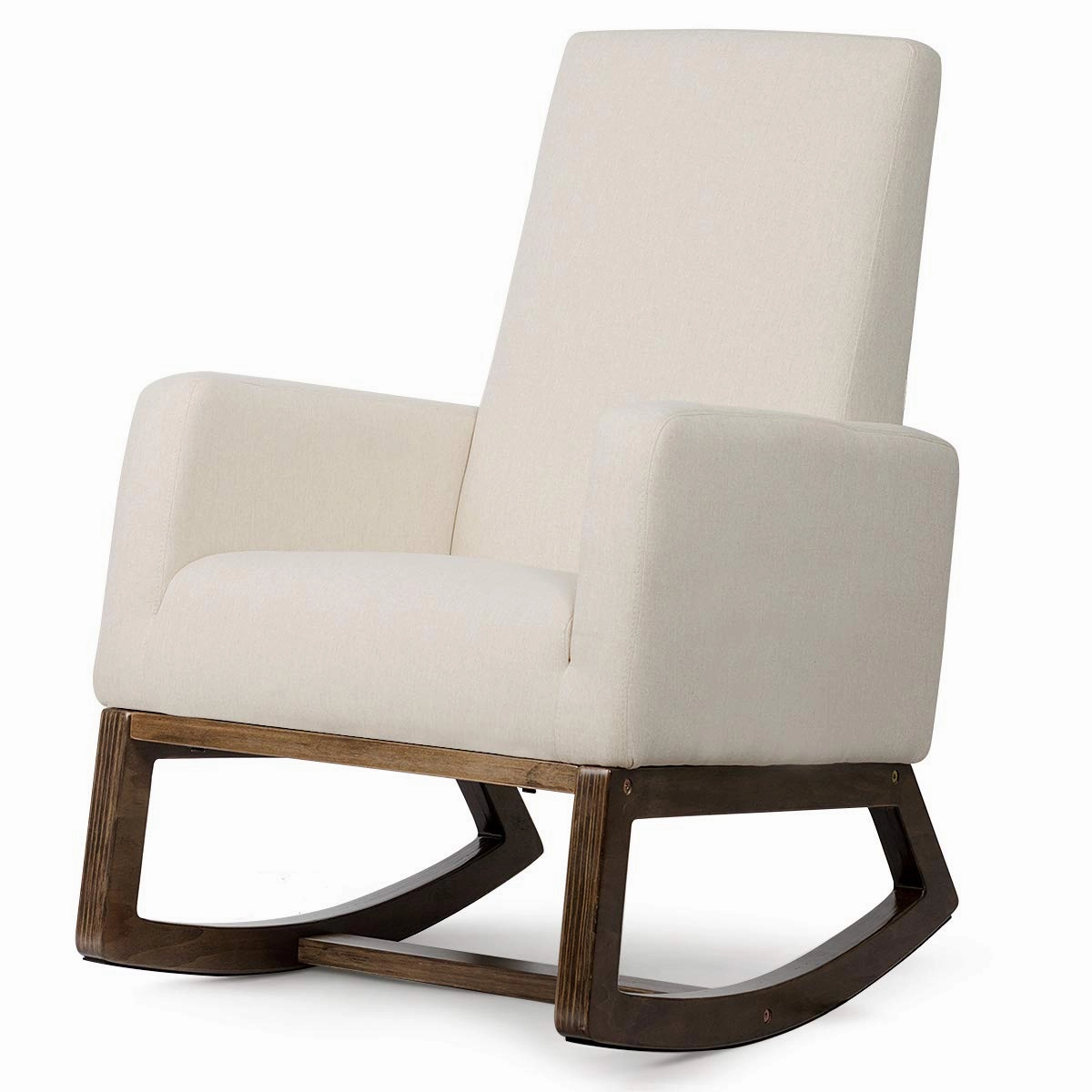 Giantex Rocking Chair Upholstered Living Room Chair recliner chair, sleeper chair
