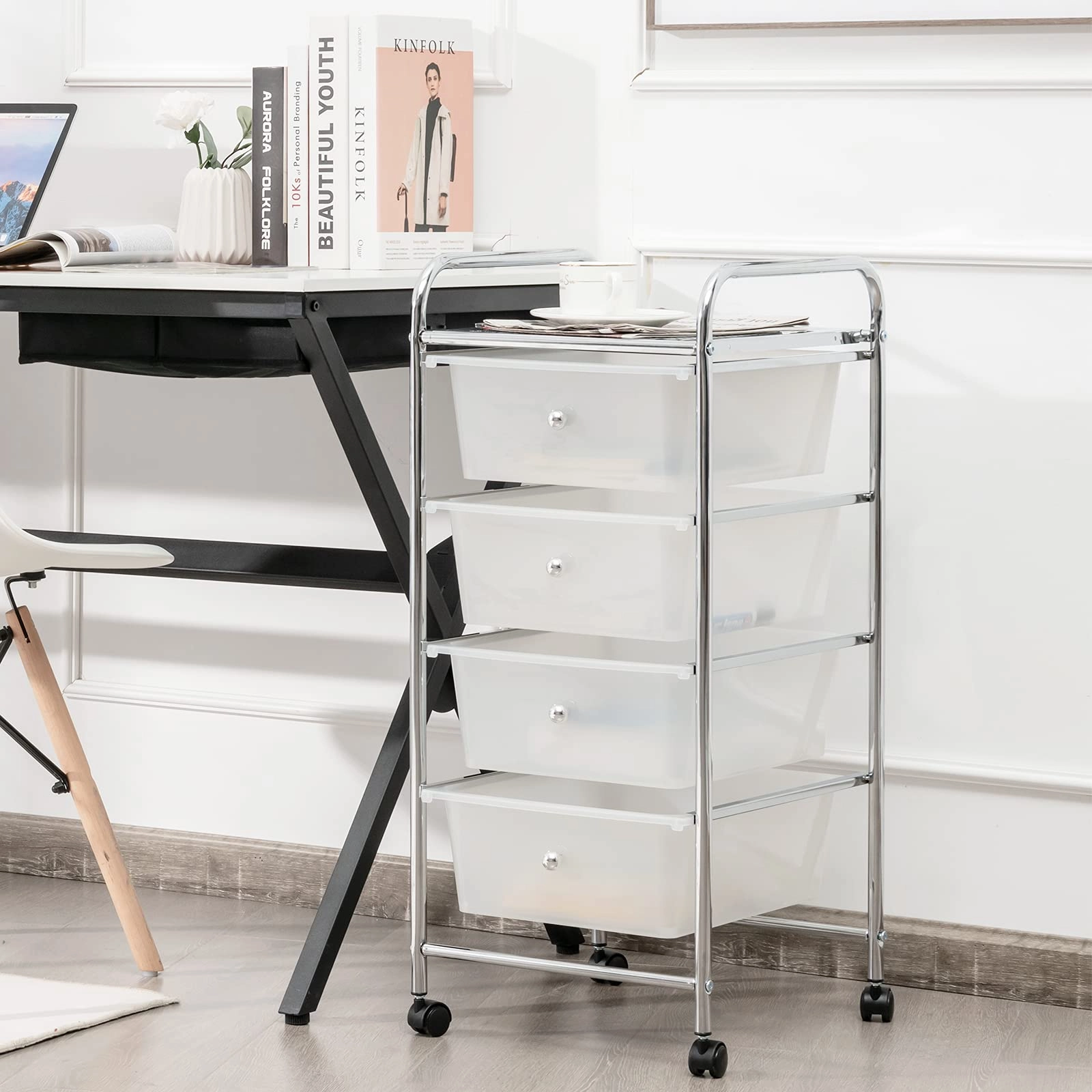 Giantex Rolling Cart with Drawers, Craft Organizer with Wheels