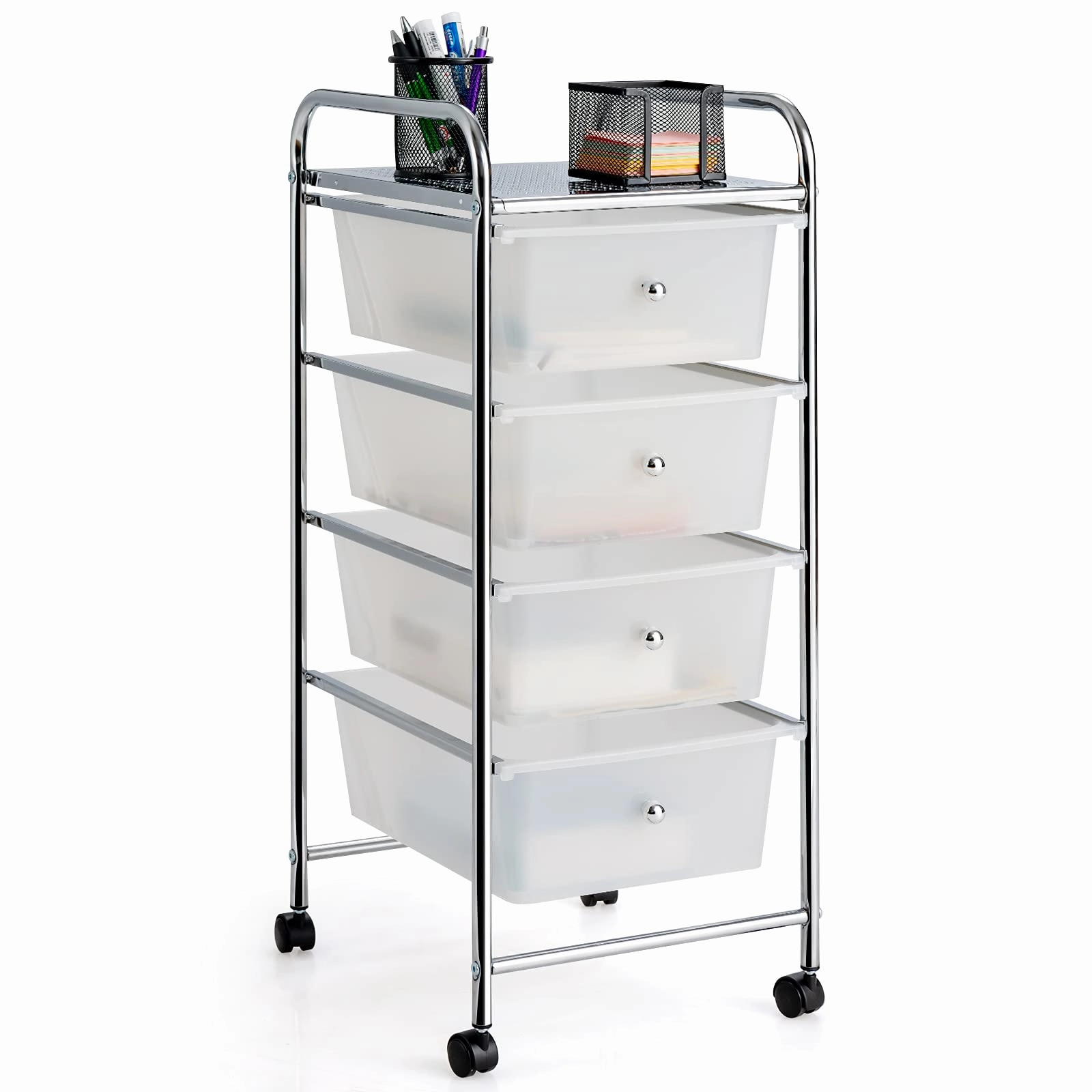 Giantex Rolling Cart with Drawers, Craft Organizer with Wheels outdoor dining set, patio table