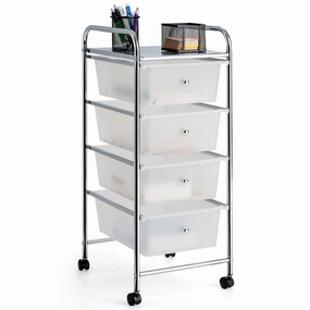 Giantex Rolling Cart with Drawers, Craft Organizer with Wheels outdoor dining set, patio table