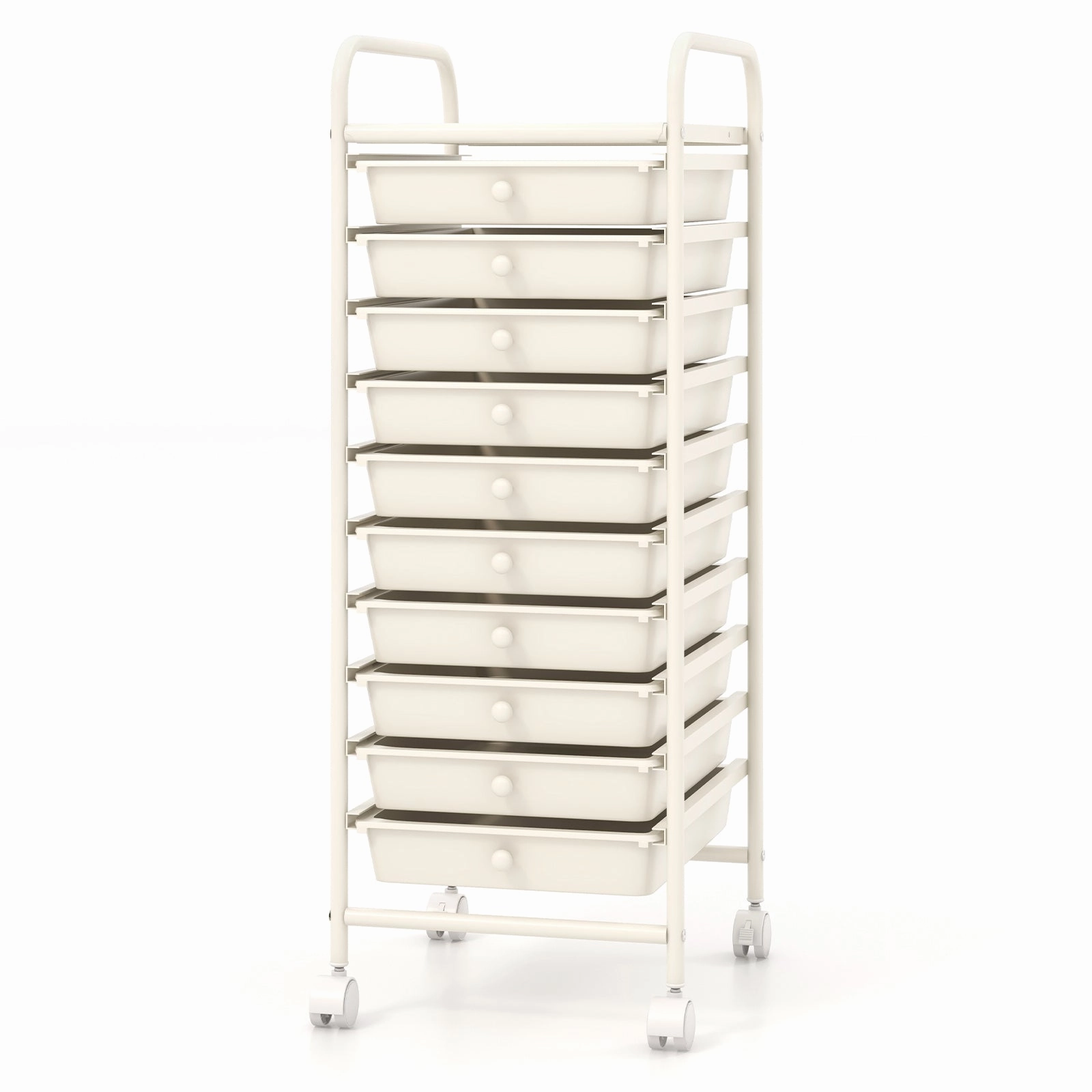 Giantex Rolling Storage Cart on Wheels with 10 Drawers outdoor dining set, patio table