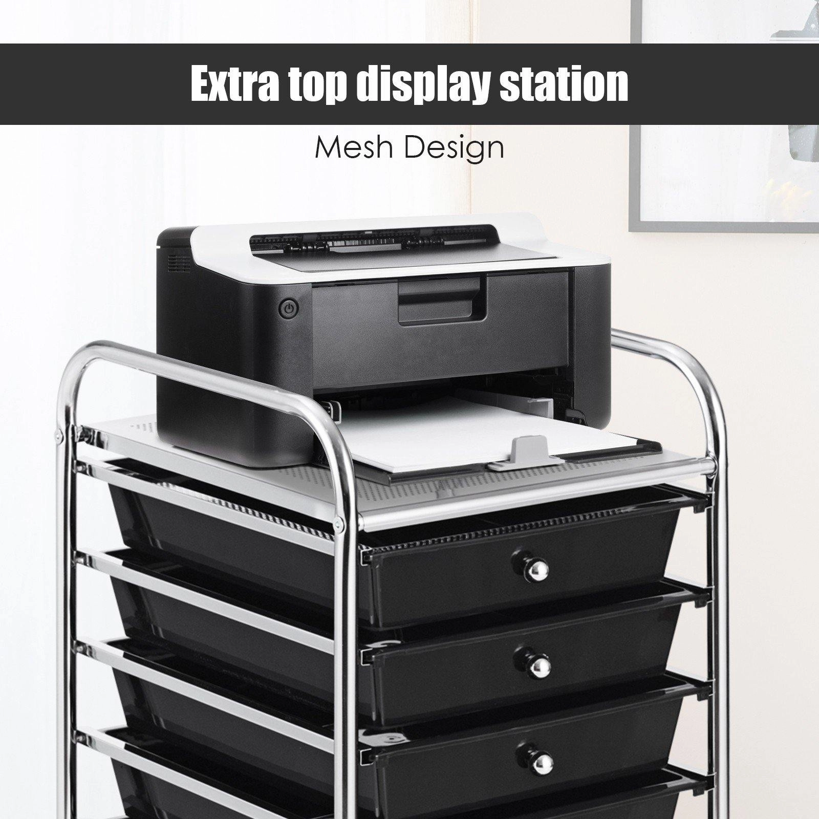 Giantex Rolling Storage Cart on Wheels with 10 Drawers