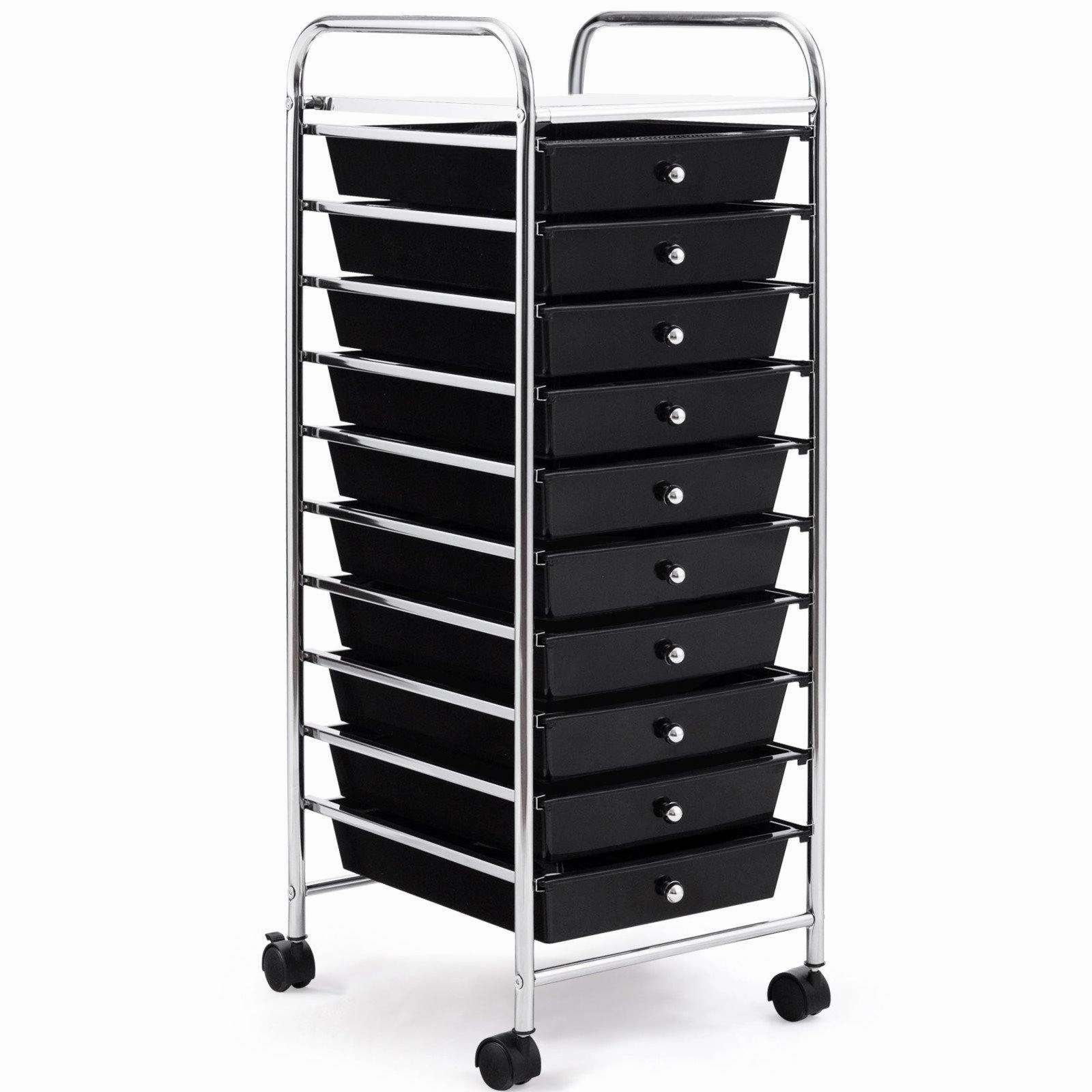 Giantex Rolling Storage Cart on Wheels with 10 Drawers