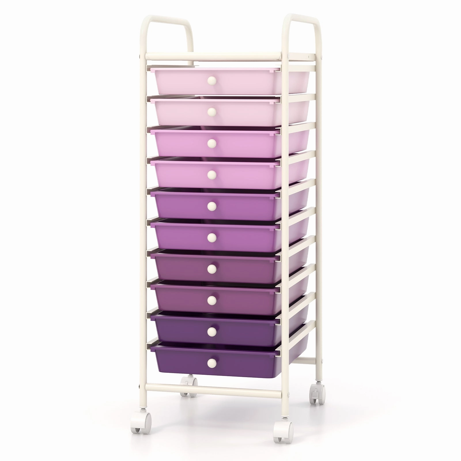 Giantex Rolling Storage Cart on Wheels with 10 Drawers