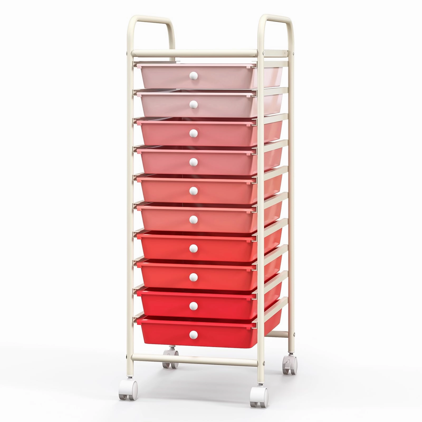 Giantex Rolling Storage Cart on Wheels with 10 Drawers