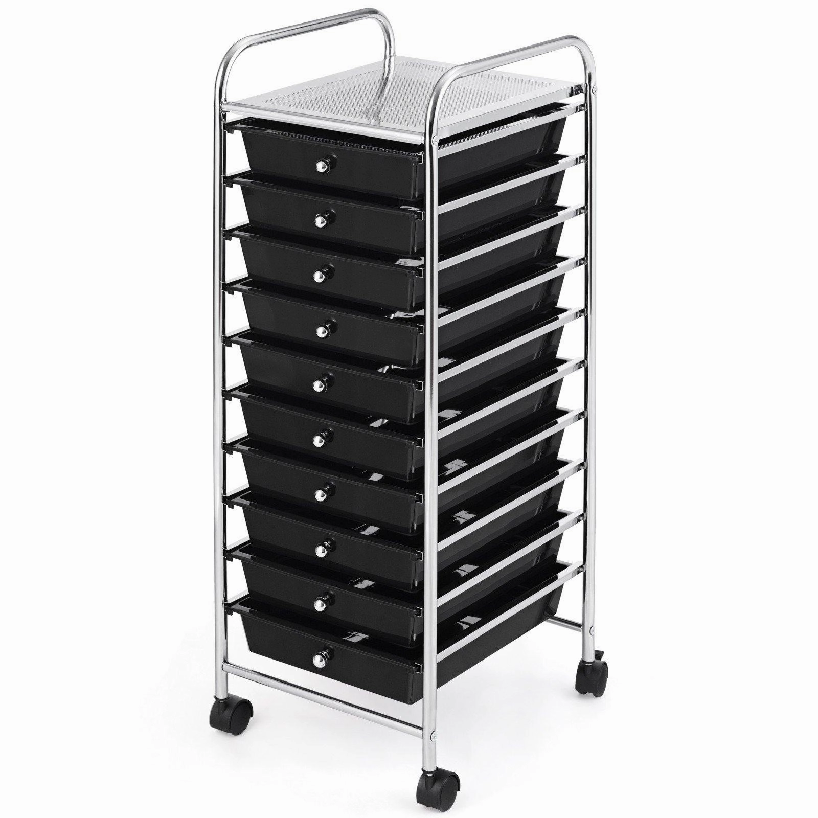 Giantex Rolling Storage Cart on Wheels with 10 Drawers