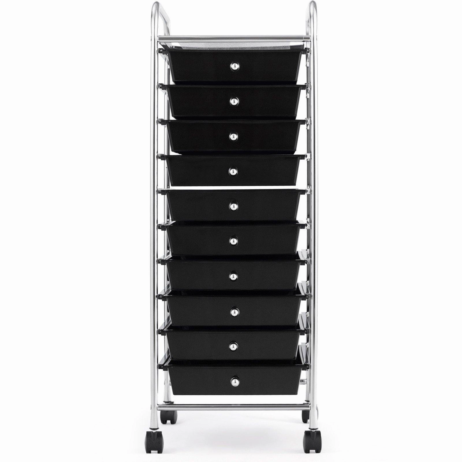 Giantex Rolling Storage Cart on Wheels with 10 Drawers