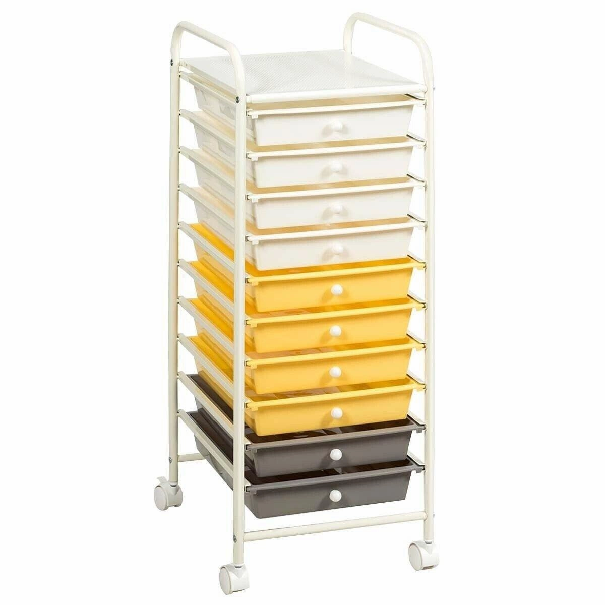 Giantex Rolling Storage Cart on Wheels with 10 Drawers