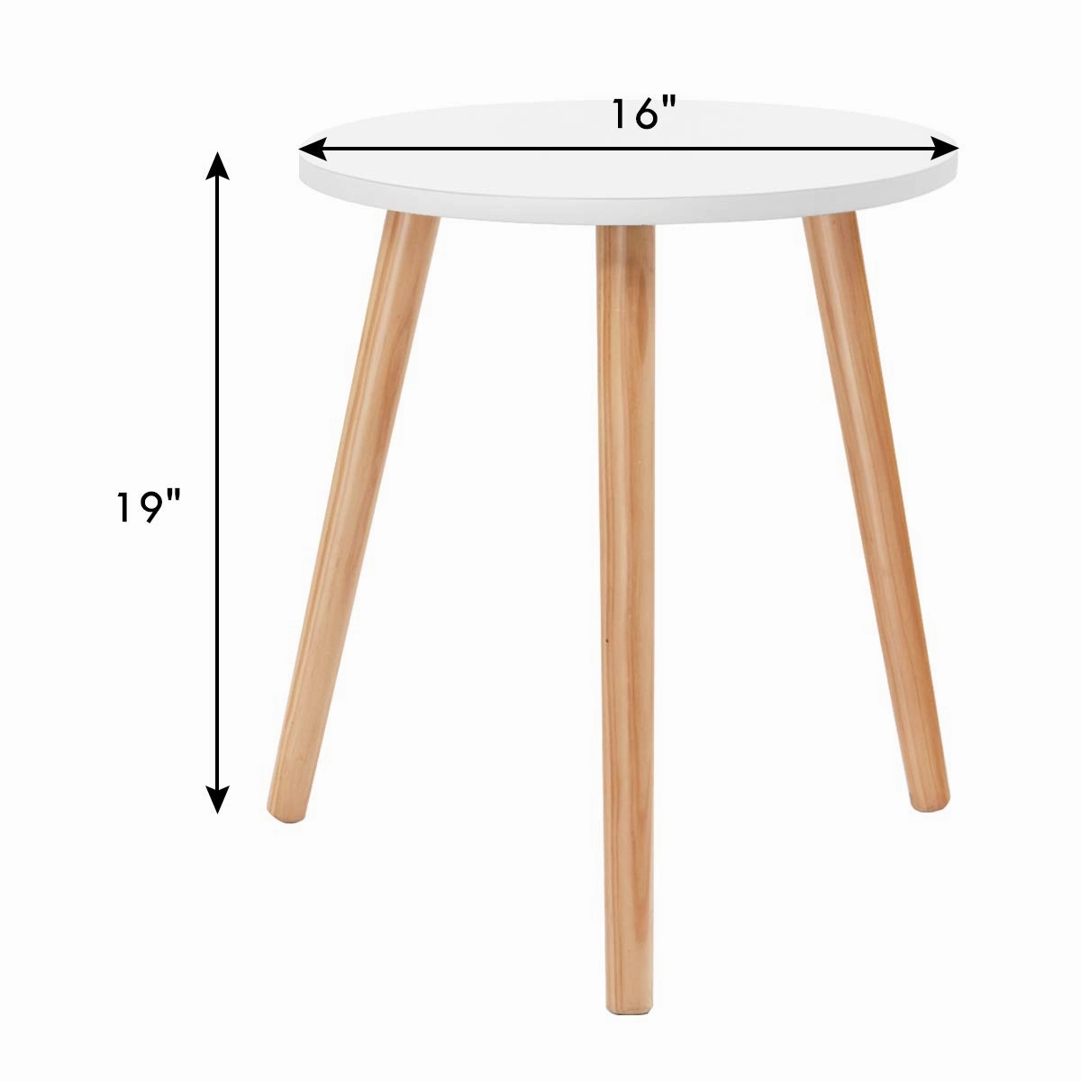 Giantex Round Coffee End Table