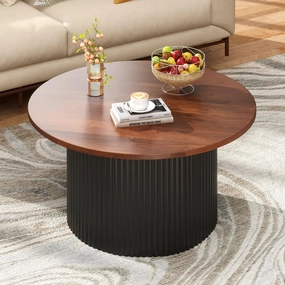 Giantex Round Coffee Table console table, hallway table