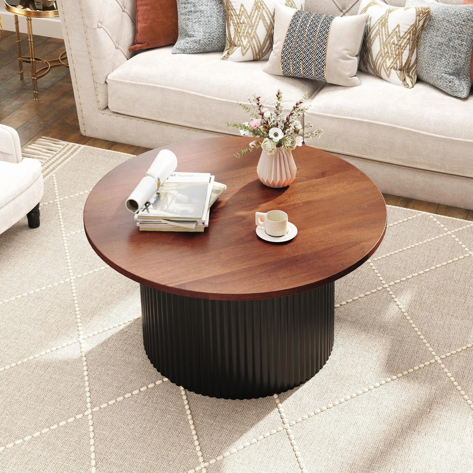 Giantex Round Coffee Table