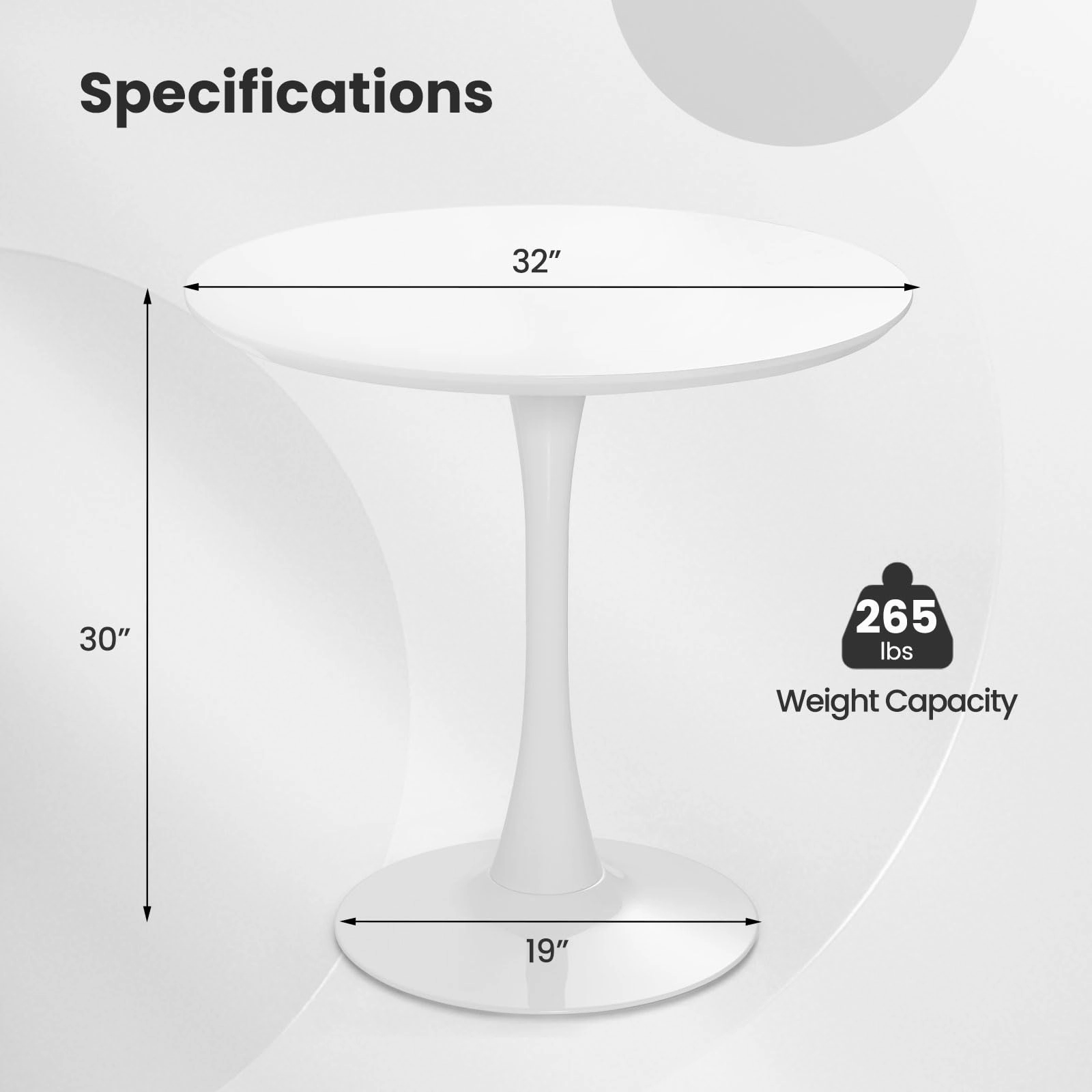 Giantex Round Dining Table