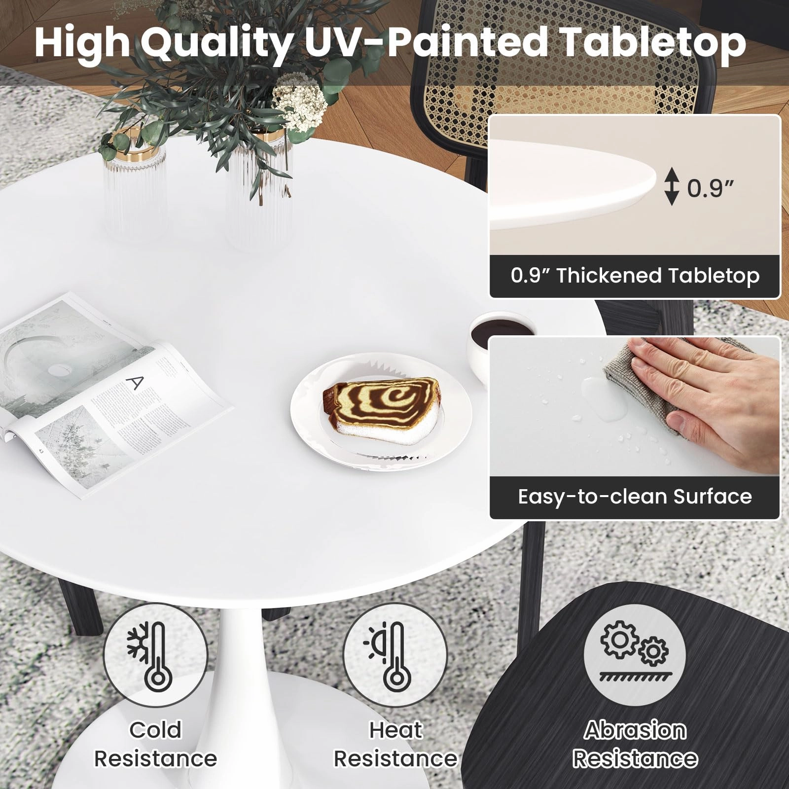 Giantex Round Dining Table